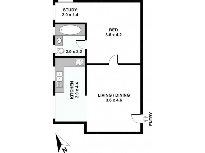 3/87 Crystal Street, Petersham NSW 2049 Floorplan