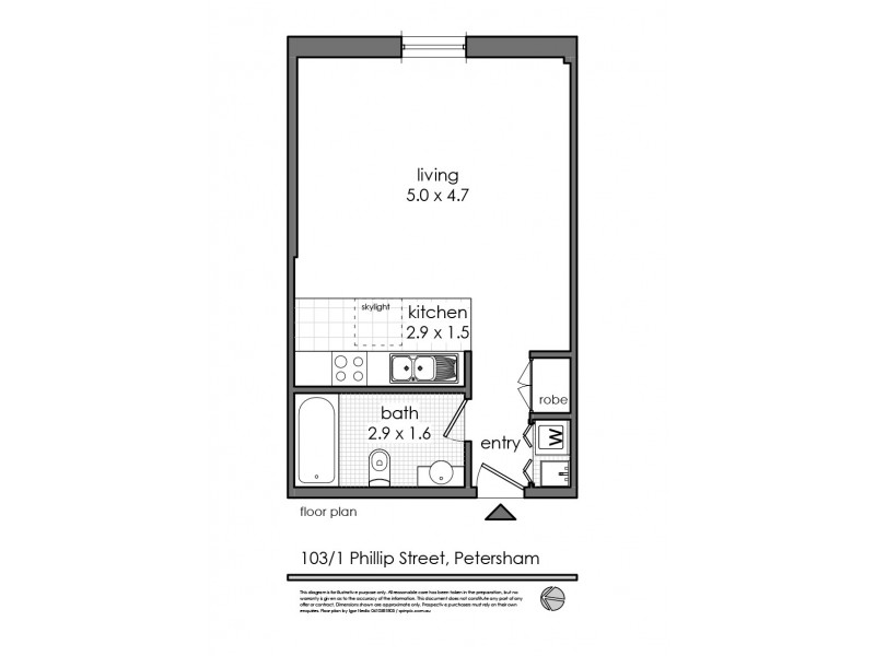 103/1 Phillip Street, Petersham NSW 2049 Floorplan
