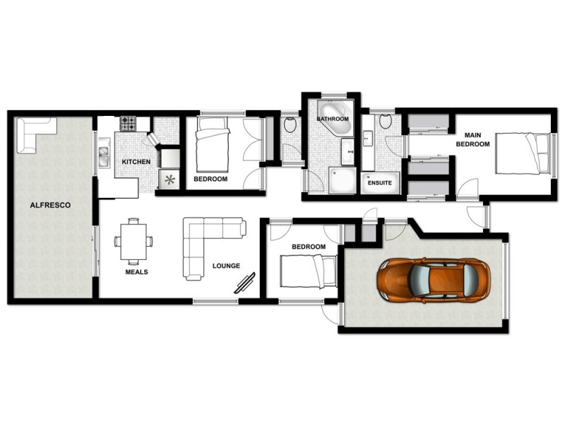 13 Elmwood Crct, Springfield Lakes QLD 4300 Floorplan
