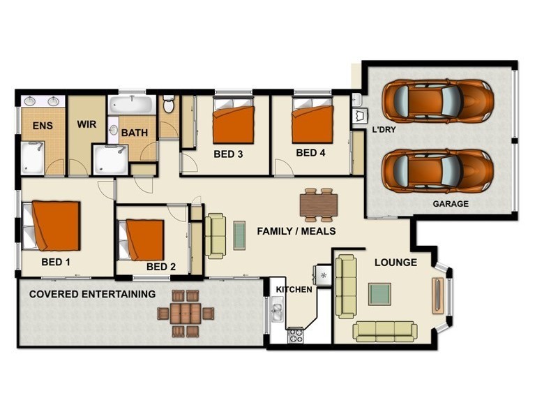 9 Harriet Court, Springfield Lakes QLD 4300 Floorplan