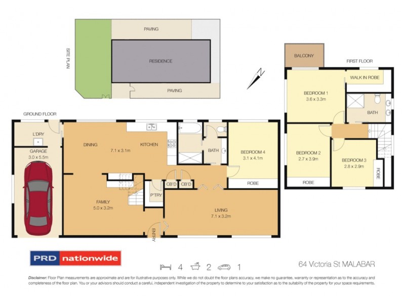 64 Victoria Street, Malabar NSW 2036 Floorplan