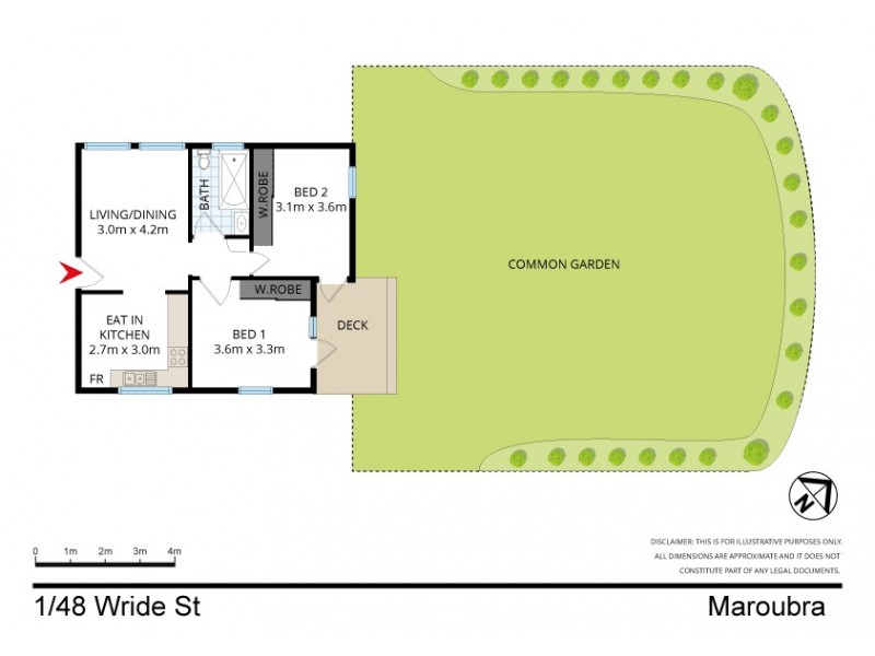 1/48 Wride Street, Maroubra NSW 2035 Floorplan