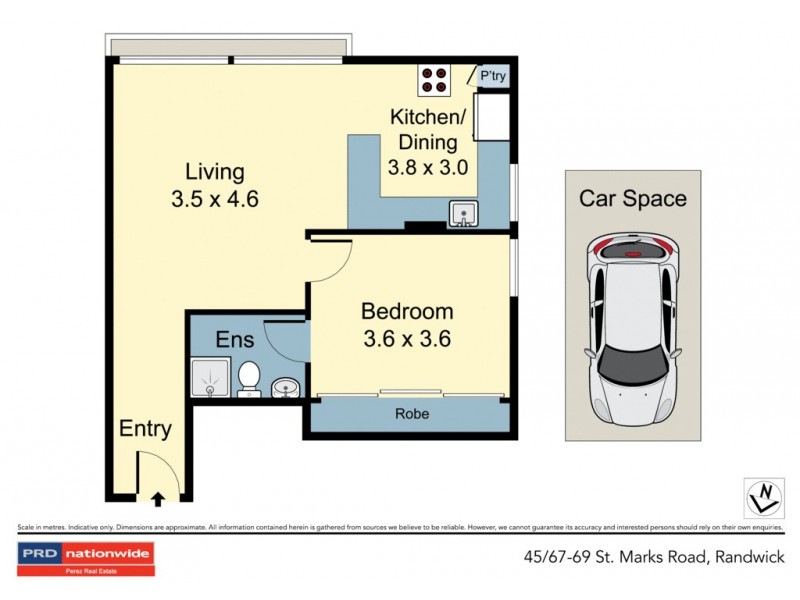 45/67 St Marks Road, Randwick NSW 2031 Floorplan