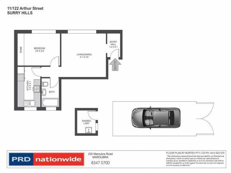 11/122-130 Arthur Street, Surry Hills NSW 2010 Floorplan