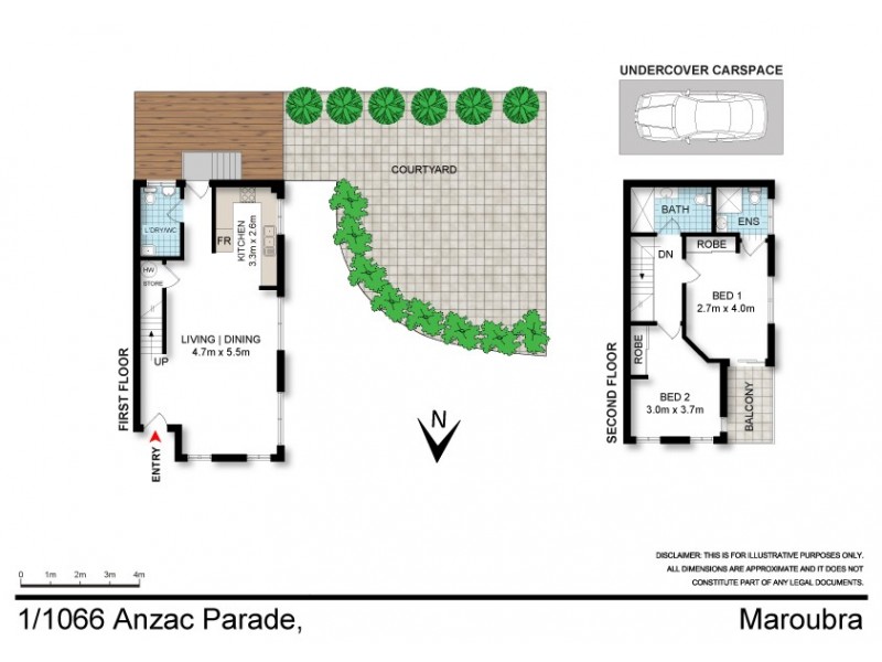 1/1066 Anzac Parade, Maroubra NSW 2035 Floorplan