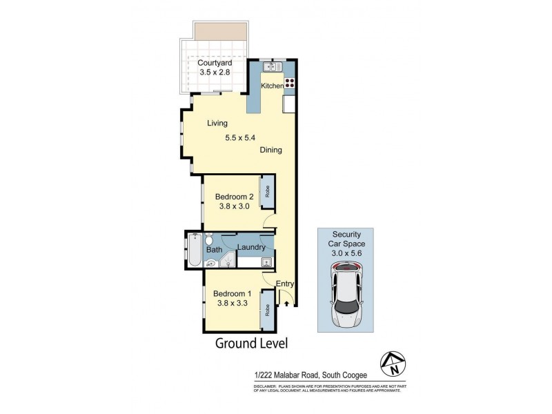 1/222 Malabar Road, South Coogee NSW 2034 Floorplan