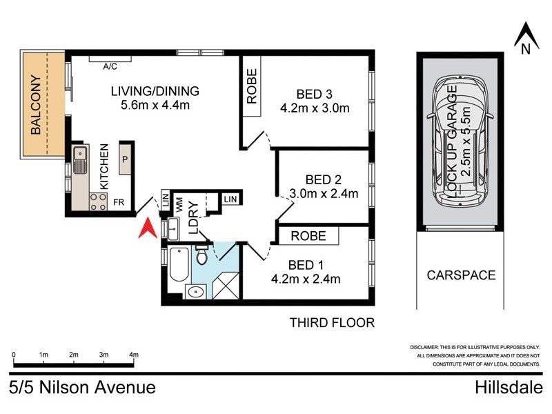 5/5 Nilson Avenue, Hillsdale NSW 2036 Floorplan