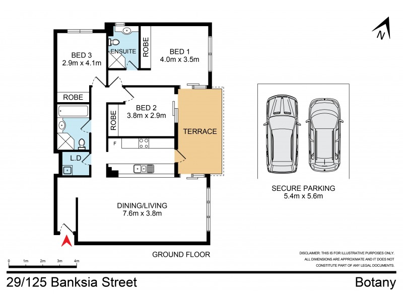 29/125 Banksia Street, Botany NSW 2019 Floorplan