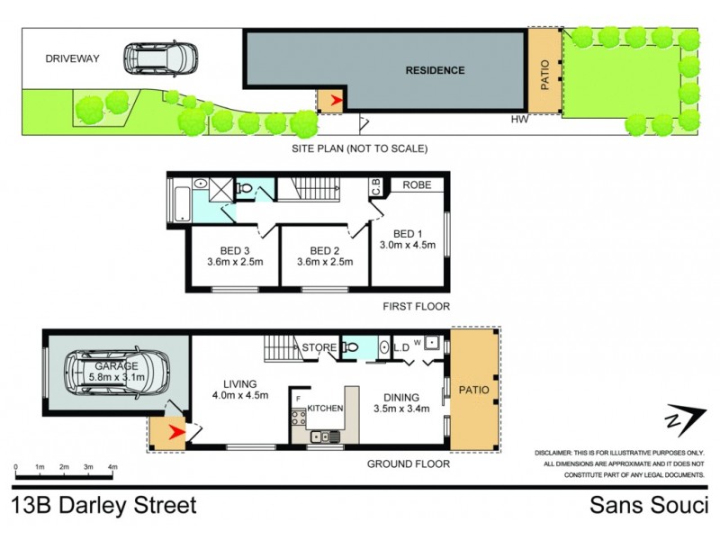 13B Darley Street, Sans Souci NSW 2219 Floorplan