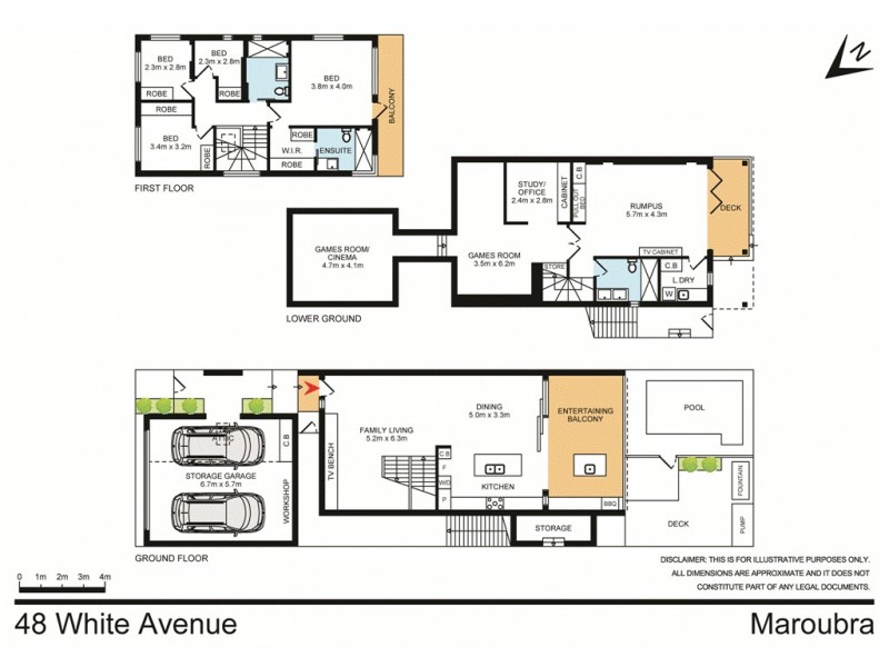 48 White Avenue, Maroubra NSW 2035 Floorplan