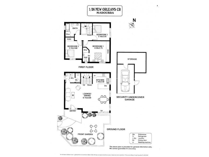 1/26 New Orleans Crescent, Maroubra NSW 2035 Floorplan