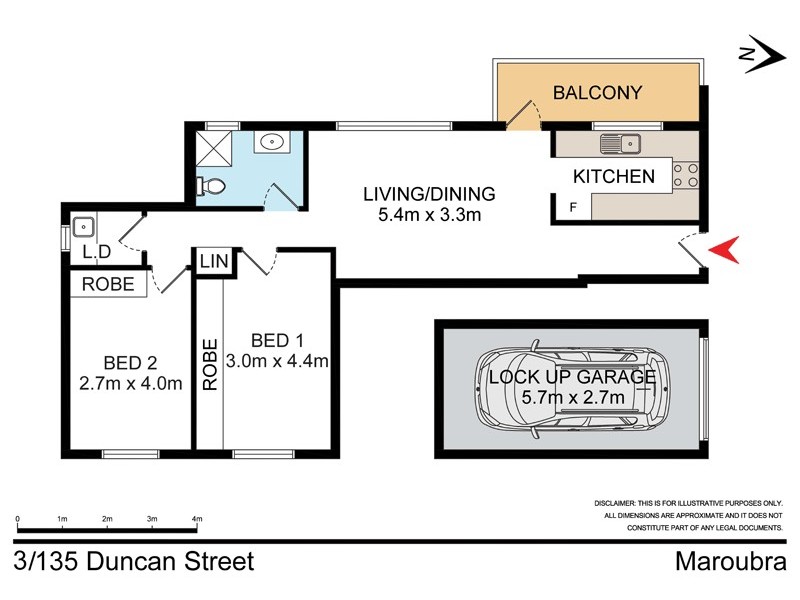 3/135 Duncan Street, Maroubra NSW 2035 Floorplan