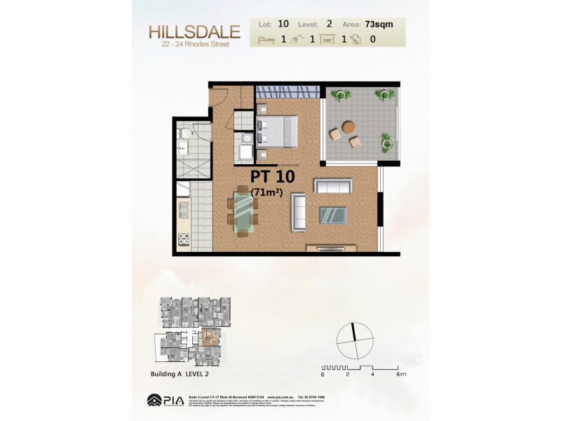 A205/22-24 Rhodes Street, Hillsdale NSW 2036 Floorplan