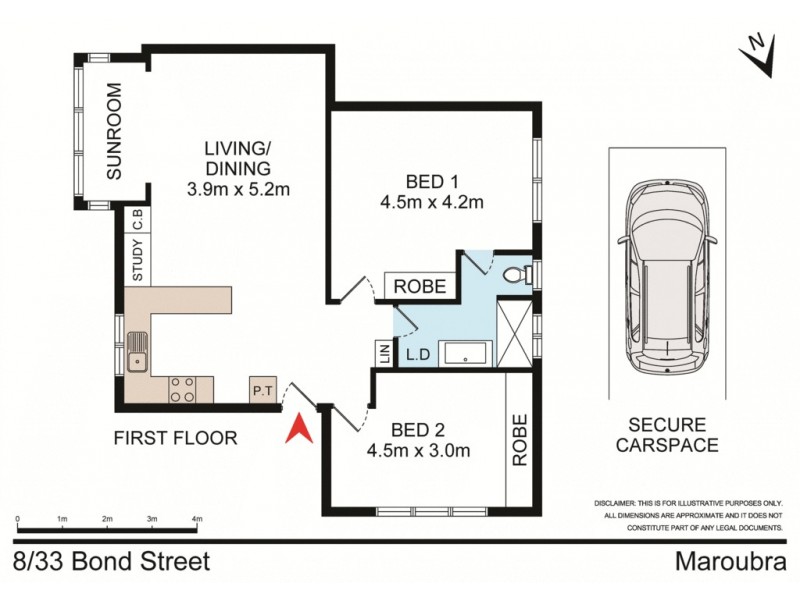 8/33-35 Bond Street, Maroubra NSW 2035 Floorplan