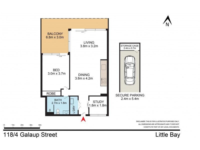 118/4 Galaup Street, Little Bay NSW 2036 Floorplan