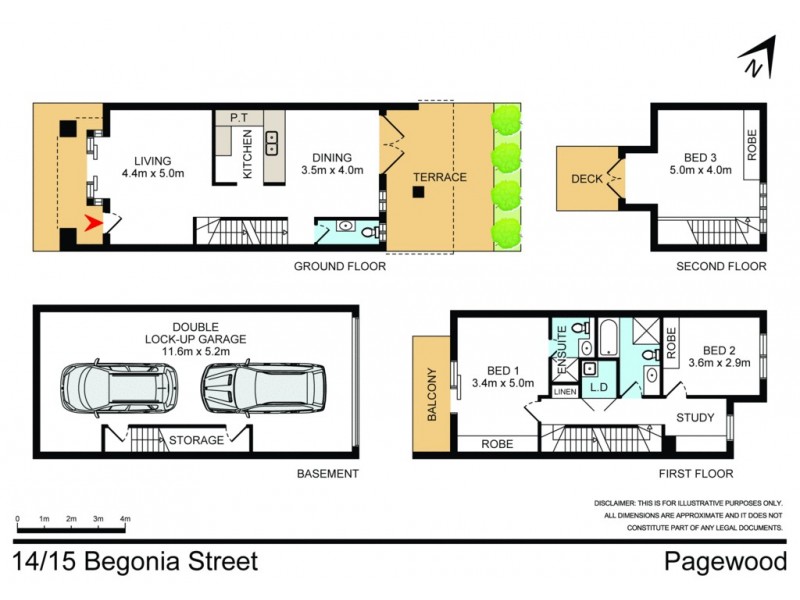 14/15 Begonia Street, Pagewood NSW 2035 Floorplan