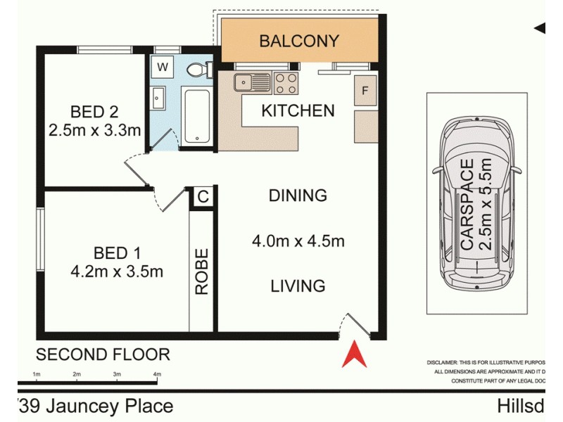 10/39 Jauncey Place, Hillsdale NSW 2036 Floorplan