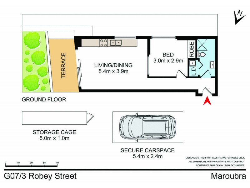 G07/3 Robey Street, Maroubra NSW 2035 Floorplan