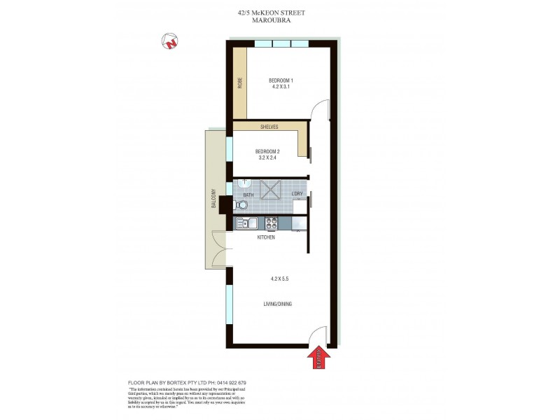 42/1-5 McKeon Street, Maroubra NSW 2035 Floorplan