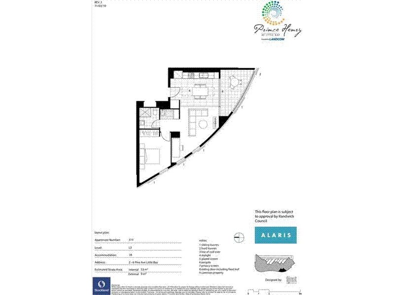 313/2-8 Pine Avenue, Little Bay NSW 2036 Floorplan