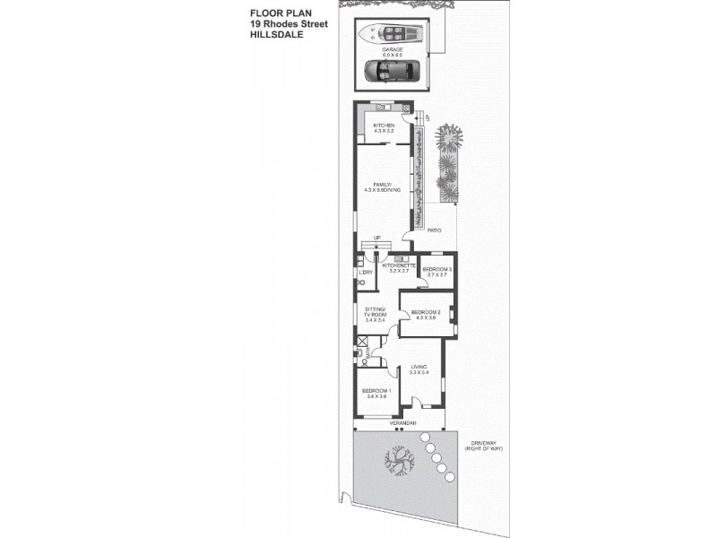 19 Rhodes Street, Hillsdale NSW 2036 Floorplan