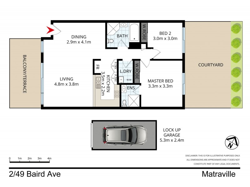 2/49 Baird Avenue, Matraville NSW 2036 Floorplan