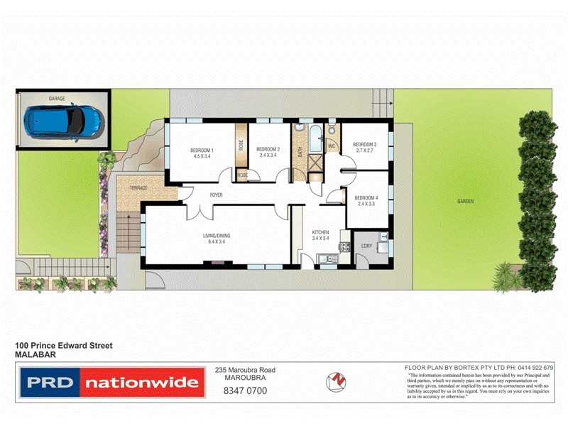 100 Prince Edward Street, Malabar NSW 2036 Floorplan