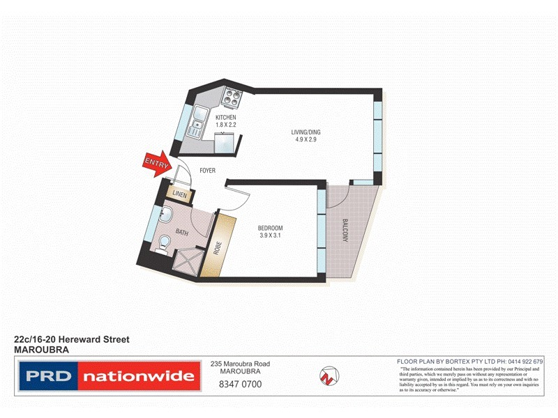 22c/16-20 Hereward Street, Maroubra NSW 2035 Floorplan