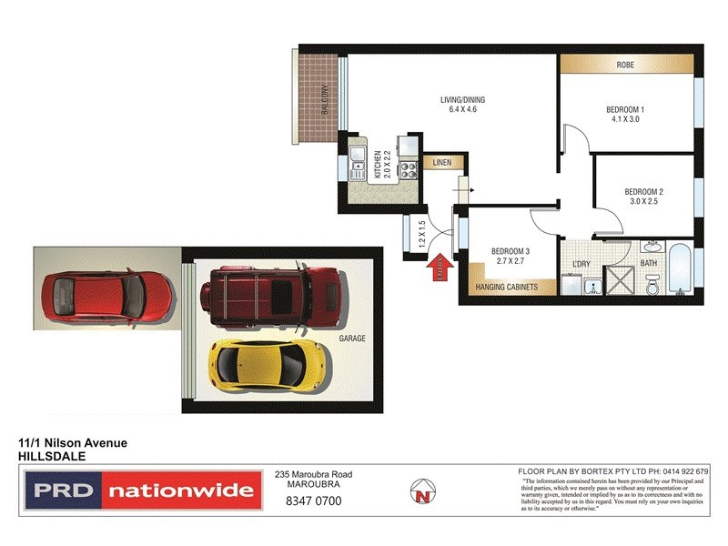 11/1 Nilson Avenue, Hillsdale NSW 2036 Floorplan