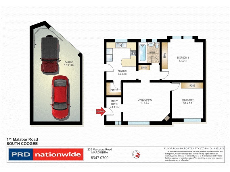 1/1-7 Malabar Road, South Coogee NSW 2034 Floorplan