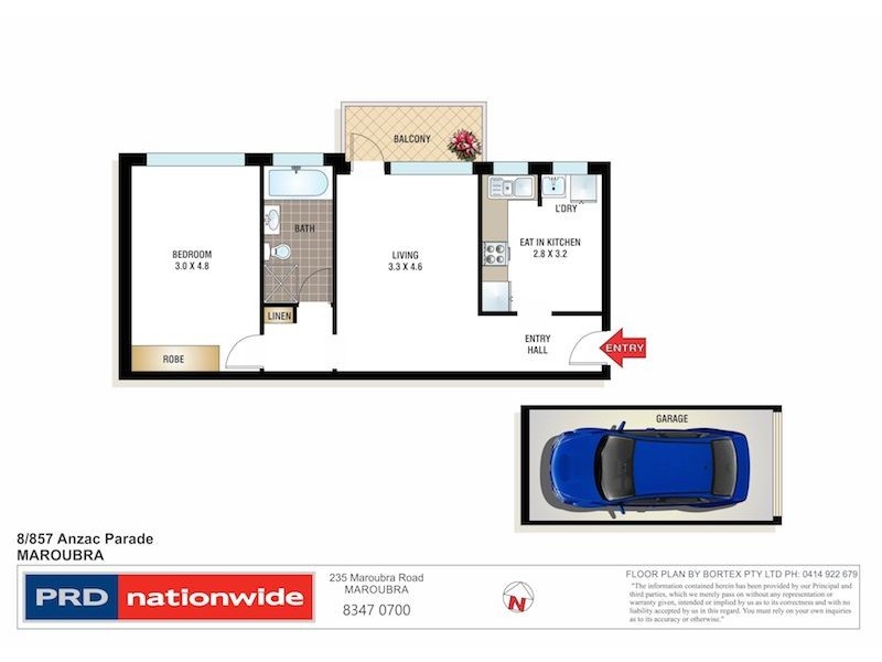 8/857 Anzac Parade, Maroubra NSW 2035 Floorplan
