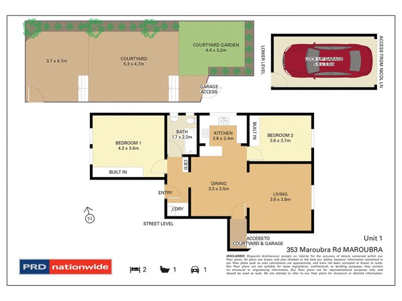 1/353 Maroubra Road, Maroubra NSW 2035 Floorplan