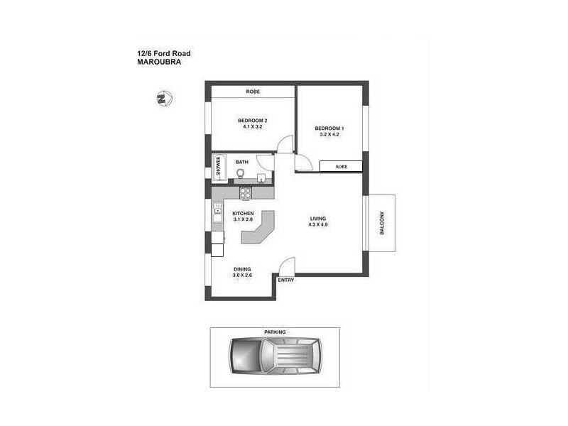 12/6 Ford Road, Maroubra NSW 2035 Floorplan