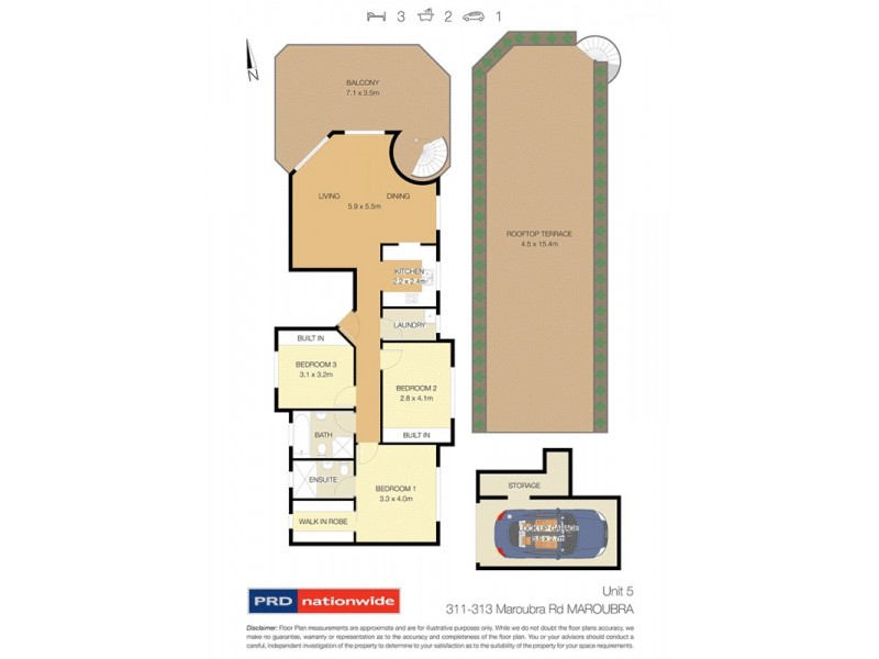 5/311 Maroubra Road, Maroubra NSW 2035 Floorplan