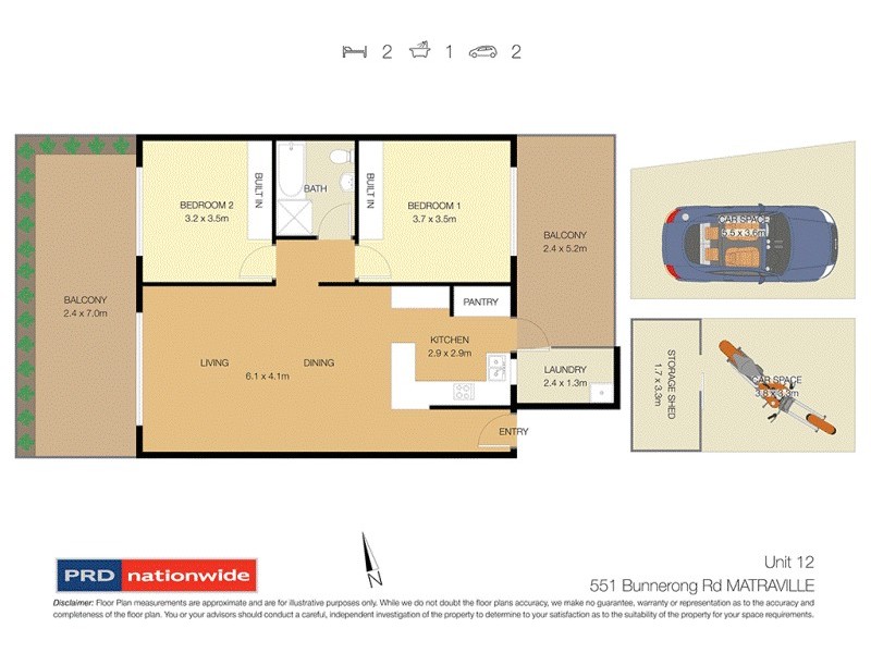 12/551 Bunnerong Road, Matraville NSW 2036 Floorplan