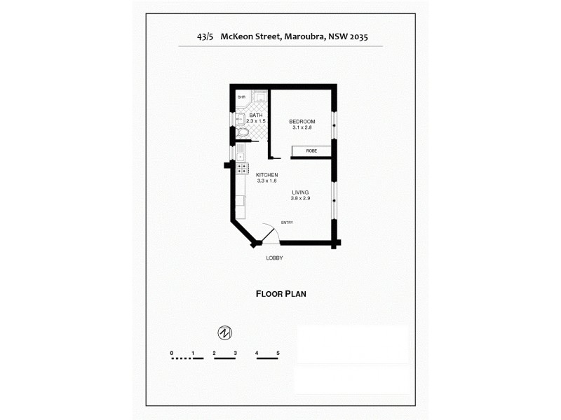 43/5 McKeon Street, Maroubra NSW 2035 Floorplan