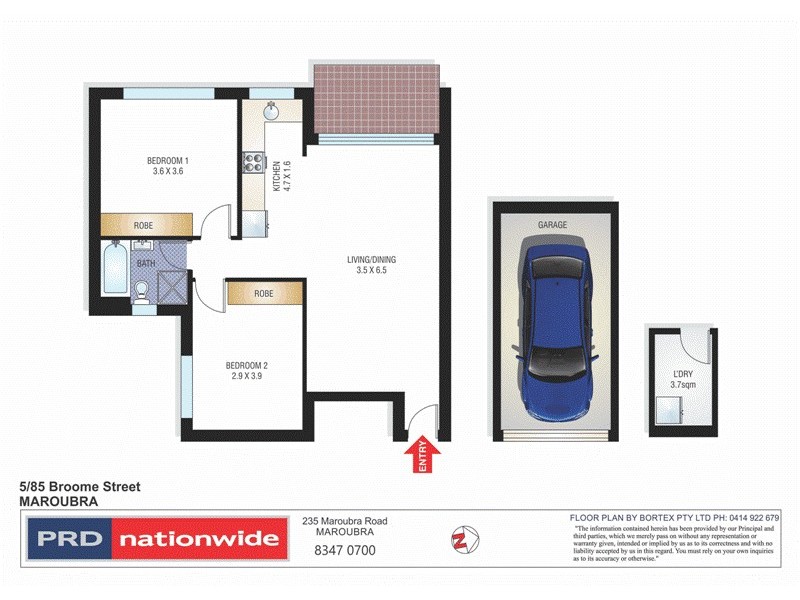 5/85 Broome Street, Maroubra NSW 2035 Floorplan