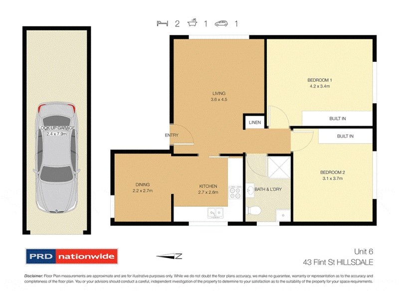 6/43 Flint Street, Hillsdale NSW 2036 Floorplan