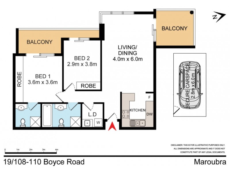 19/108 Boyce Road, Maroubra NSW 2035 Floorplan