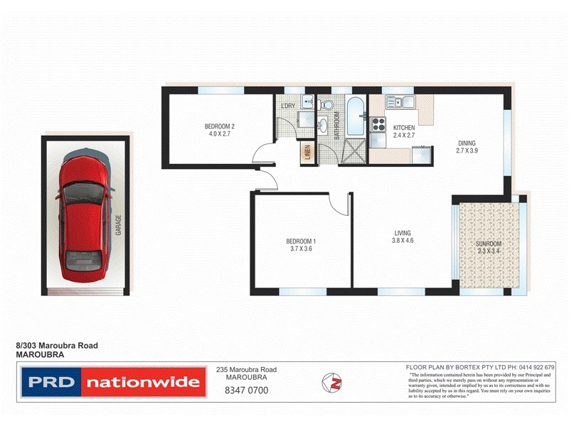 8/303 Maroubra Road, Maroubra NSW 2035 Floorplan