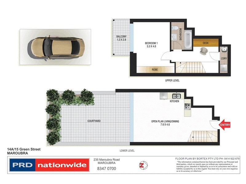 14a/15 Green Street, Maroubra NSW 2035 Floorplan