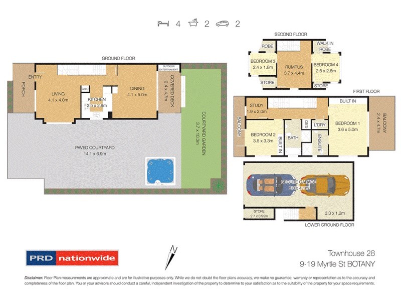 28/9-19 Myrtle Street, Botany NSW 2019 Floorplan
