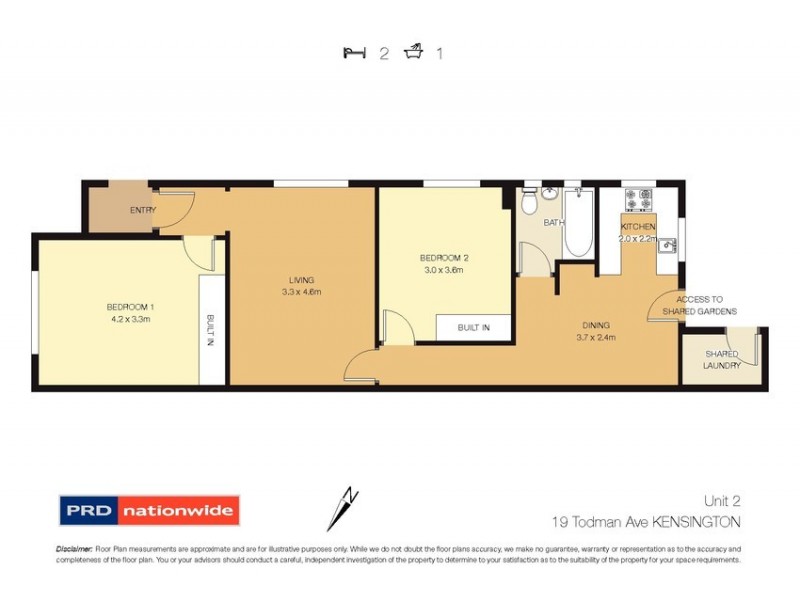 2/19 Todman Avenue, Kensington NSW 2033 Floorplan
