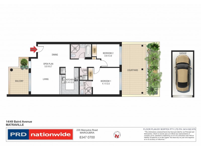 14/49 Baird Avenue, Matraville NSW 2036 Floorplan