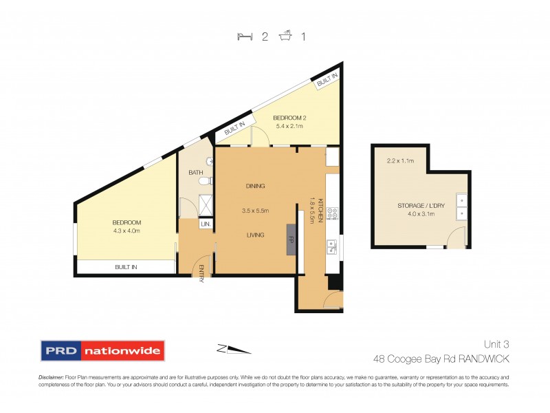 3/48 Coogee Bay Road, Randwick NSW 2031 Floorplan