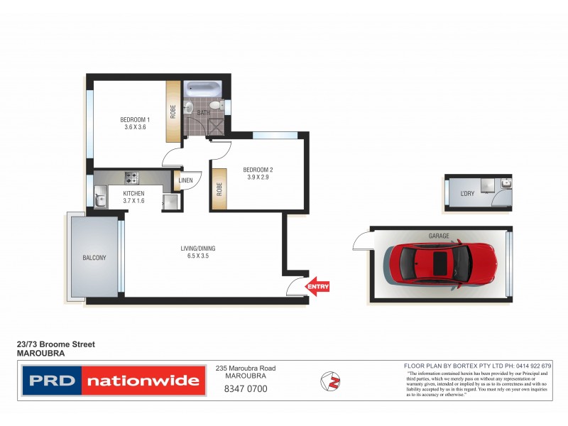 23/73 Broome Street, Maroubra NSW 2035 Floorplan