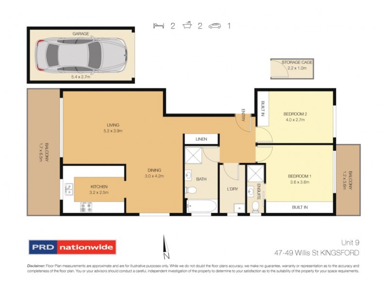 9/47-49 Willis Street, Kingsford NSW 2032 Floorplan