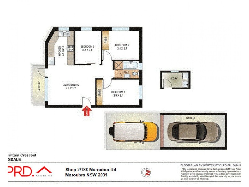 6/2 Brittain Crescent, Hillsdale NSW 2036 Floorplan