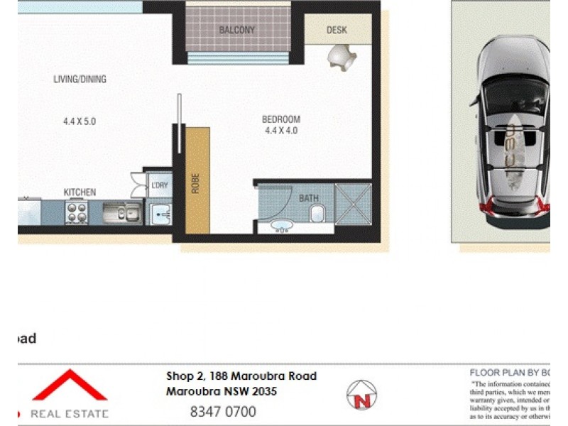 607/200 Maroubra Road, Maroubra NSW 2035 Floorplan