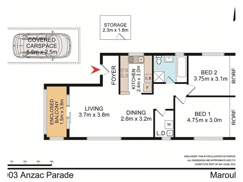 5/903 Anzac Parade, Maroubra NSW 2035 Floorplan